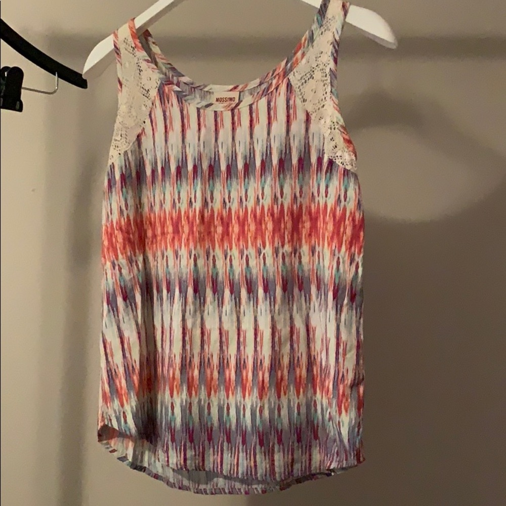 Patterned Sleeveless Top
